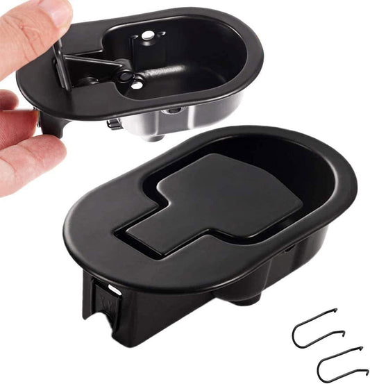 2 Pack Recliner Couch Release Handle, Universal Black Metal Recliner Pull Handle Sofa Release Lever